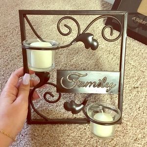 Candle wall frame